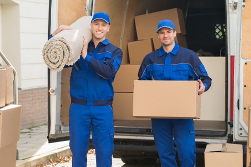 Home renovation items safely stored in a mobile unit in Thamesmead
