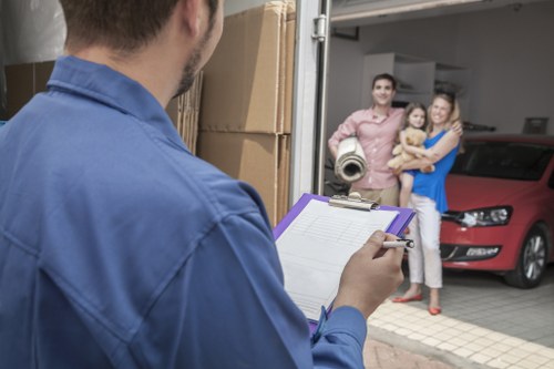 Storage boxes and household items in Thamesmead self storage