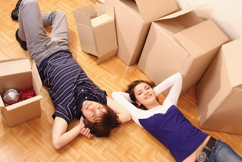 Packed household items ready for safe storage during a home move in Thamesmead